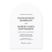 Mariage minimaliste élégant noir et blanc classiqu