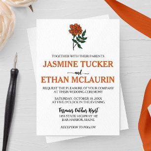 Invitation Mariage minimaliste Marigold