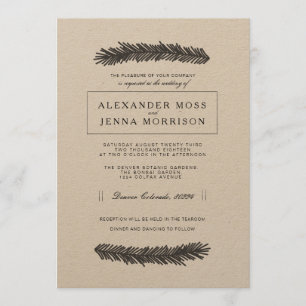 Invitation Mariage minimaliste moderne