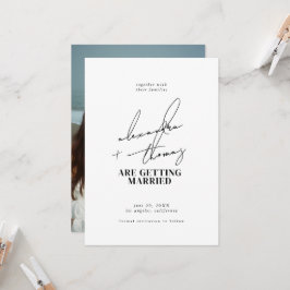 Invitation Mariage minimaliste moderne