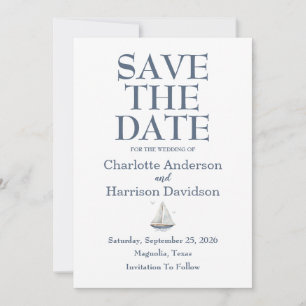 Invitation Mariage moderne à l'aquarelle sur le thème de la c