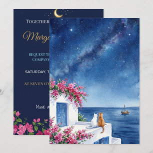 Invitation Mariage Moderne Abstrait ENSEMBLE Marge