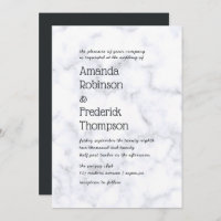 Mariage moderne en marbre simpliste