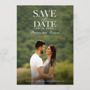 Invitation Mariage Moderne Et Design Enregistrer La Date Phot