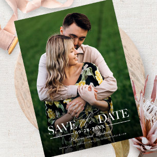 Invitation Mariage Moderne Et Design Enregistrer La Date Phot