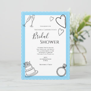 Invitation Mariage Moderne Fête de Fiançailles