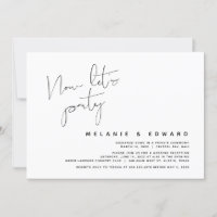 Mariage Moderne Fuite, Maintenant Faisons la Fête