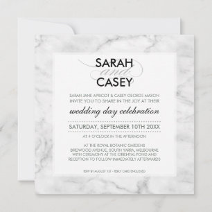 Invitation MARIAGE MODERNE INVITEZ les taches modernes de mar