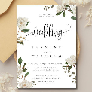 Invitation Mariage moderne Magnolia