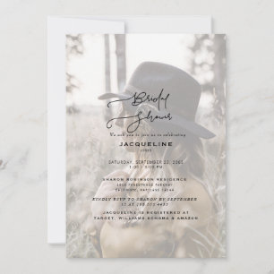 Invitation Mariage Moderne Photo Shower de Mariée