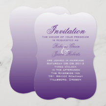 mariage moderne romantique été lilas ombré violet