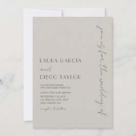Invitation Mariage moderne simple