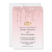 Mariage Moderne Tendance Faux Paillettes Rose