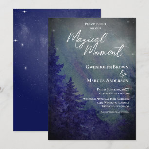 Invitation Mariage Moment Magique de la Forêt des Lumières du