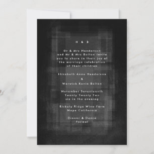 Invitation Mariage Motif texturé Unisex moderne