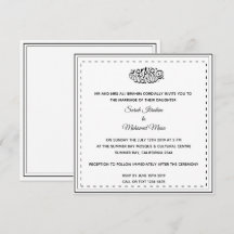 Mariage musulman noir et blanc