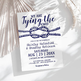 Invitation Mariage Naution Thème Marin | Nous Nouons le Nœud