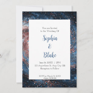 Invitation Mariage Nébuleuse Galactique