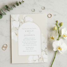 Mariage numérique Floral Orchidée blanche