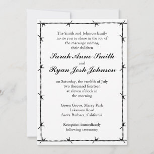 Invitation Mariage occidental