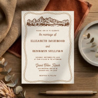 Mariage occidental chic avec montagnes Teton dessi