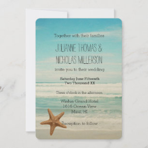 Invitation Mariage Ocean Beach