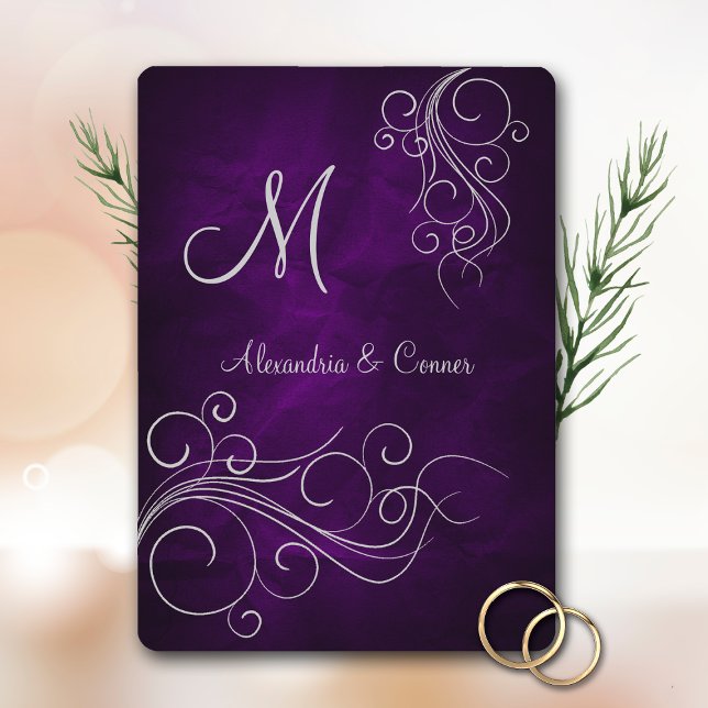 Invitation Mariage officiel de l'araignée violette (Créateur téléchargé)