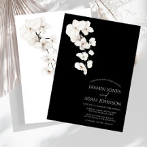 Mariage officiel de l'orchidée noire et blanche