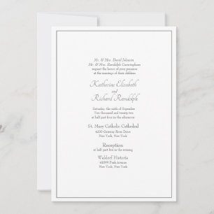 Invitation Mariage officiel traditionnel Les deux parents ins