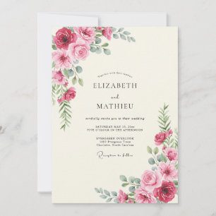 Invitation Mariage Paoné Magenta