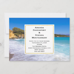 Invitation Mariage Paradis Tropical de Plage Exotique