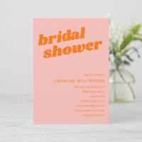 Mariage pastel rose orange moderne rétro