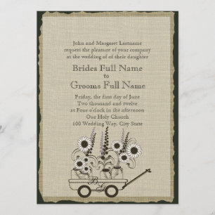 Invitation Mariage Pays Wagon