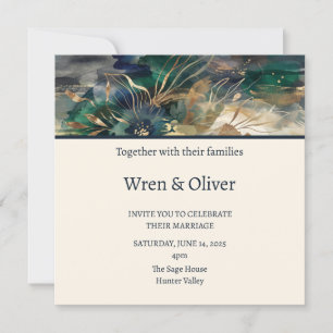 Invitation Mariage Paysage Émeraude