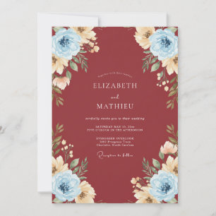 Invitation Mariage peint en Champagne Bourgogne