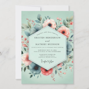 Invitation Mariage Peintre aux Teintes de Sauge