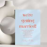 Mariage Persimmon Orange Gras Bleu Clair Amusant