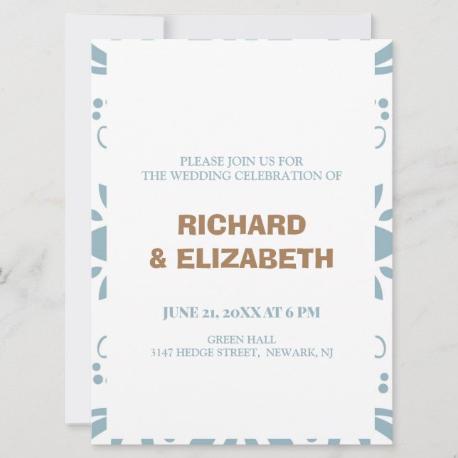 Invitation Mariage personnalisé (Devant)