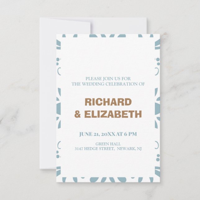 Invitation Mariage personnalisé (Devant)