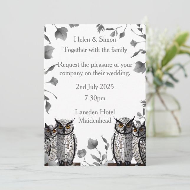 Invitation Mariage personnalisé (Debout devant)