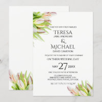 Mariage personnalisé, peinture rose et tulipe vert