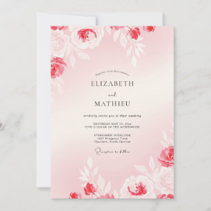 Invitation Mariage Pétales de Merlot