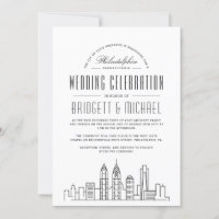 Mariage Philadelphie | Modern Deco City Skyline