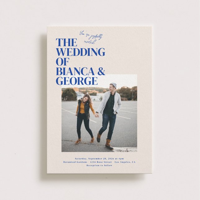 Invitation Mariage photo Belmont (Créateur téléchargé)