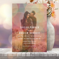 Mariage photo Bokeh de couleur moderne