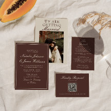 Mariage Photo Brun au Chocolat Classe et Élégant