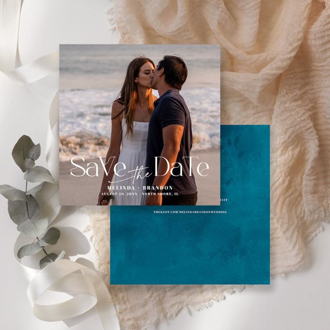 Invitation Mariage photo de typographie moderne (Créateur téléchargé)