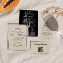 Mariage Photo En Noir Et Blanc Élégant Et Raffiné