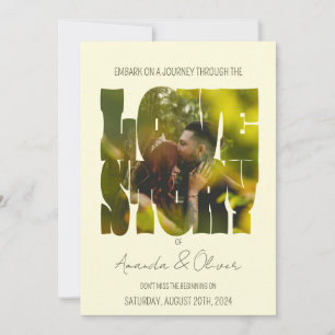 Invitation Mariage photo Letting Love Story