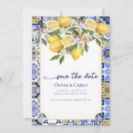 Invitation Mariage photo méditerranéen chic Sauvez la date